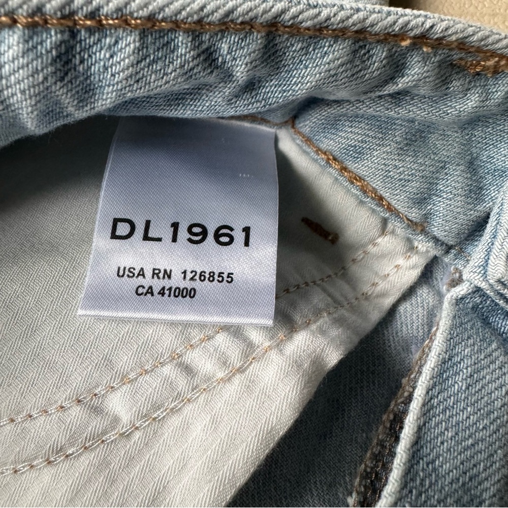 Anthropologie DL1961 Hepburn High-Rise Cropped Wide-Leg Jean NWT Size 26 - Picture 12 of 15